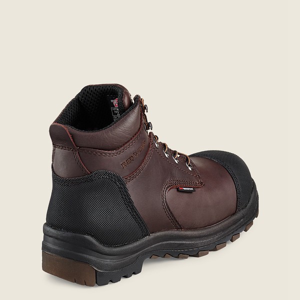 Red Wing Mens King Toe® - 6-inch Waterproof Csa Toe - Safety Boots Black/Brown - 0657OGLFY